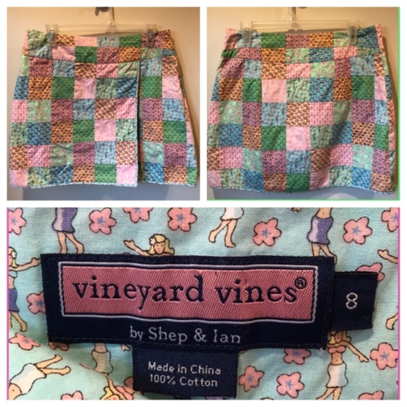 Vineyard Vines Skirt Size 8 Patchwork - Picture 4 of 4